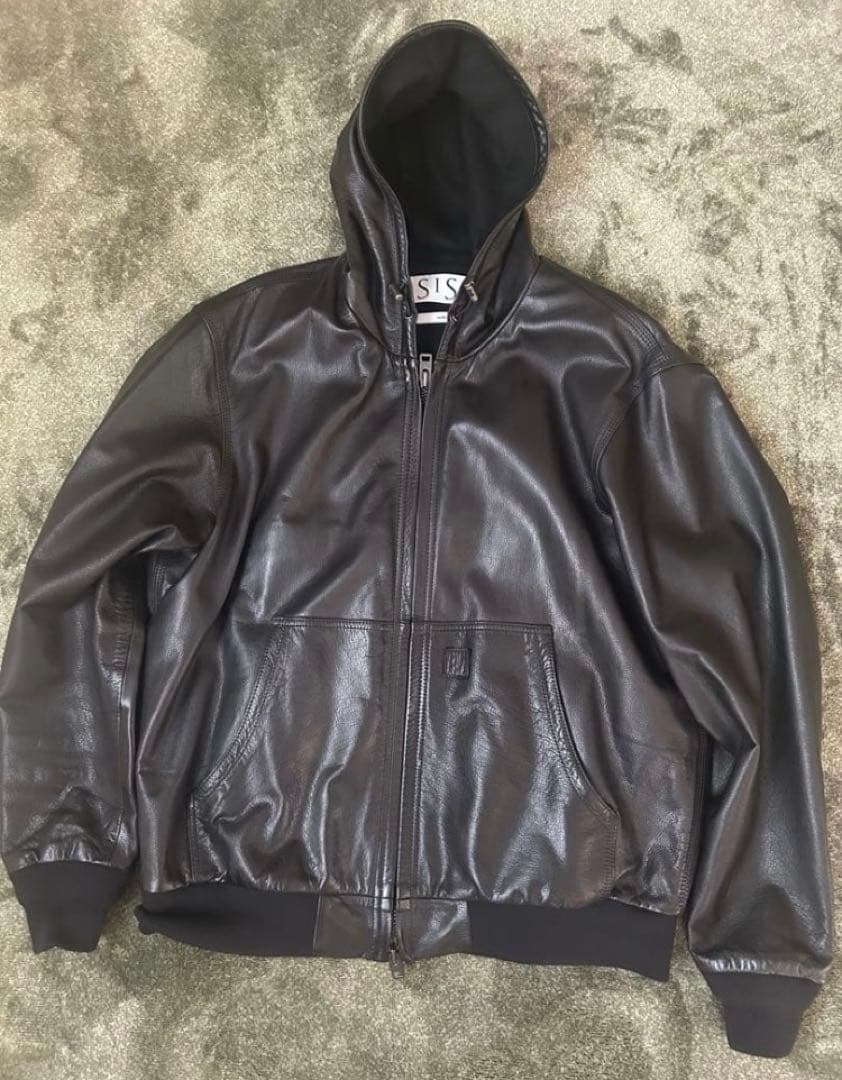 bshop別注 sisii leather hoodie