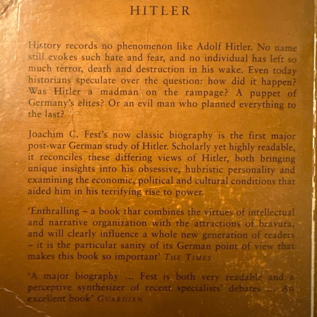 ヒトラー HITLER! FEST WW2 UK 英語本