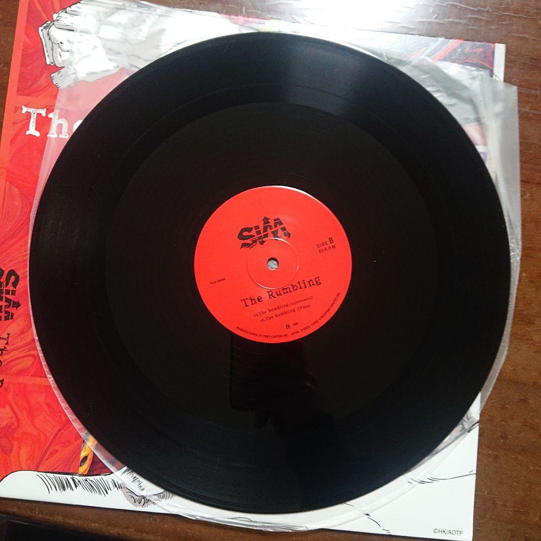 進撃の巨人 SiM The Rumbling レコード vinyl　アニメ主題歌