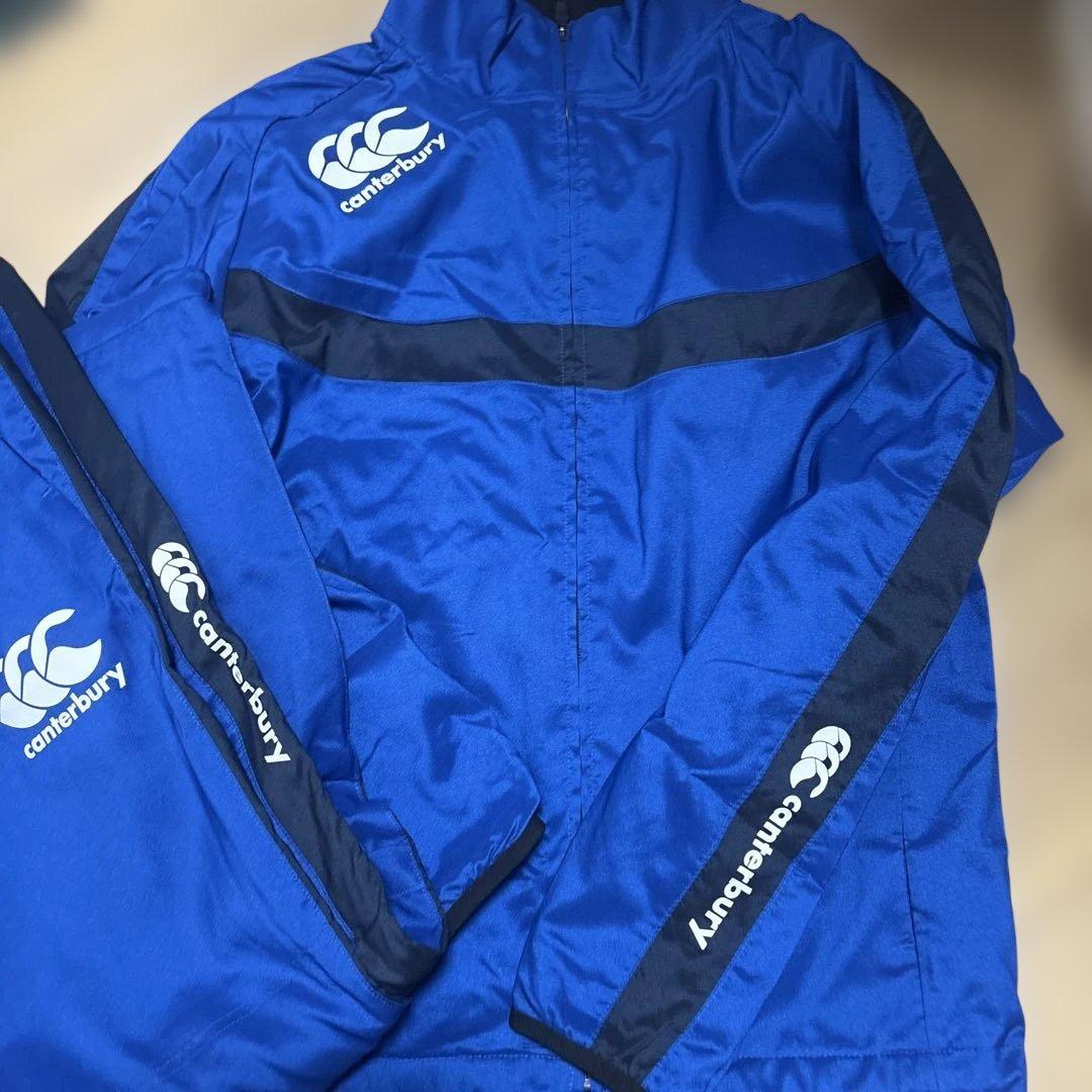ゆ*こ様 canterbury ウォームアップウェア 青　セットアップ