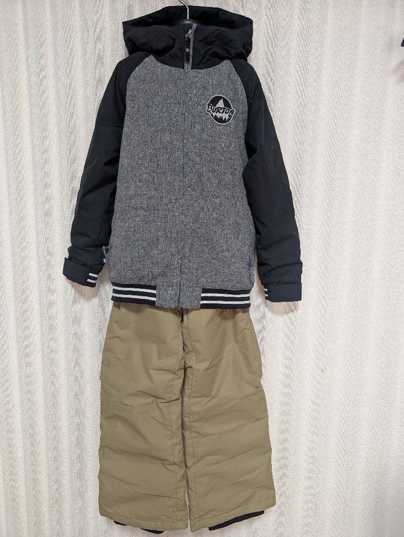 BURTONスノーボードウェア上下セットキッズMバートン②ワッペン