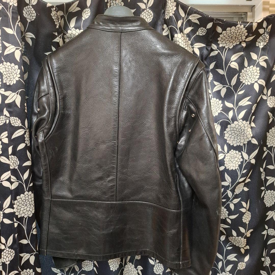 VANSON（バンソン） 黒 レザー シングルライダースジャケット
