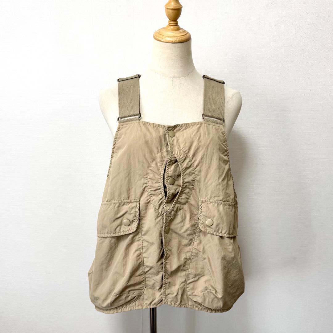 美品 BEAMS BOY ビームスボーイ ナイロン ハンティングベスト ベージュ
