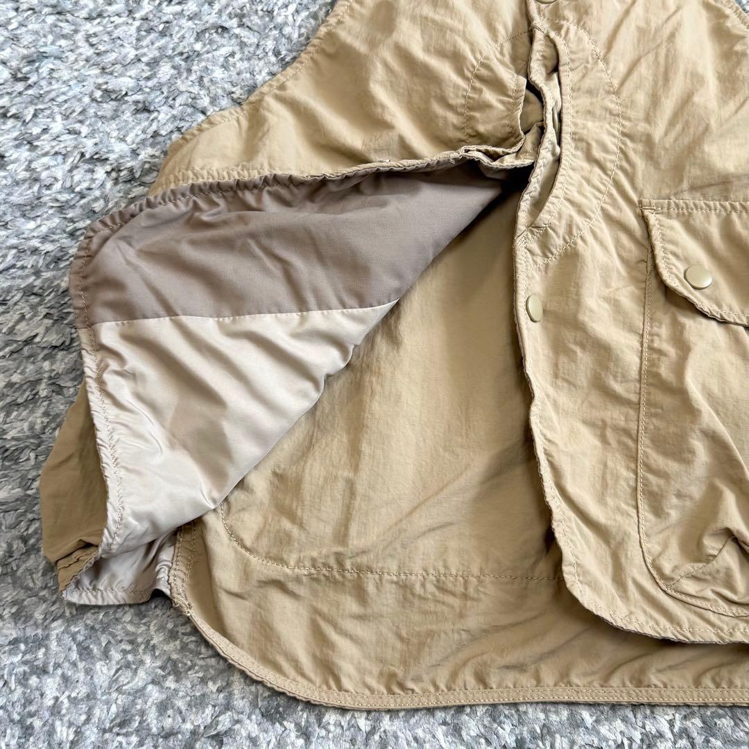 美品 BEAMS BOY ビームスボーイ ナイロン ハンティングベスト ベージュ
