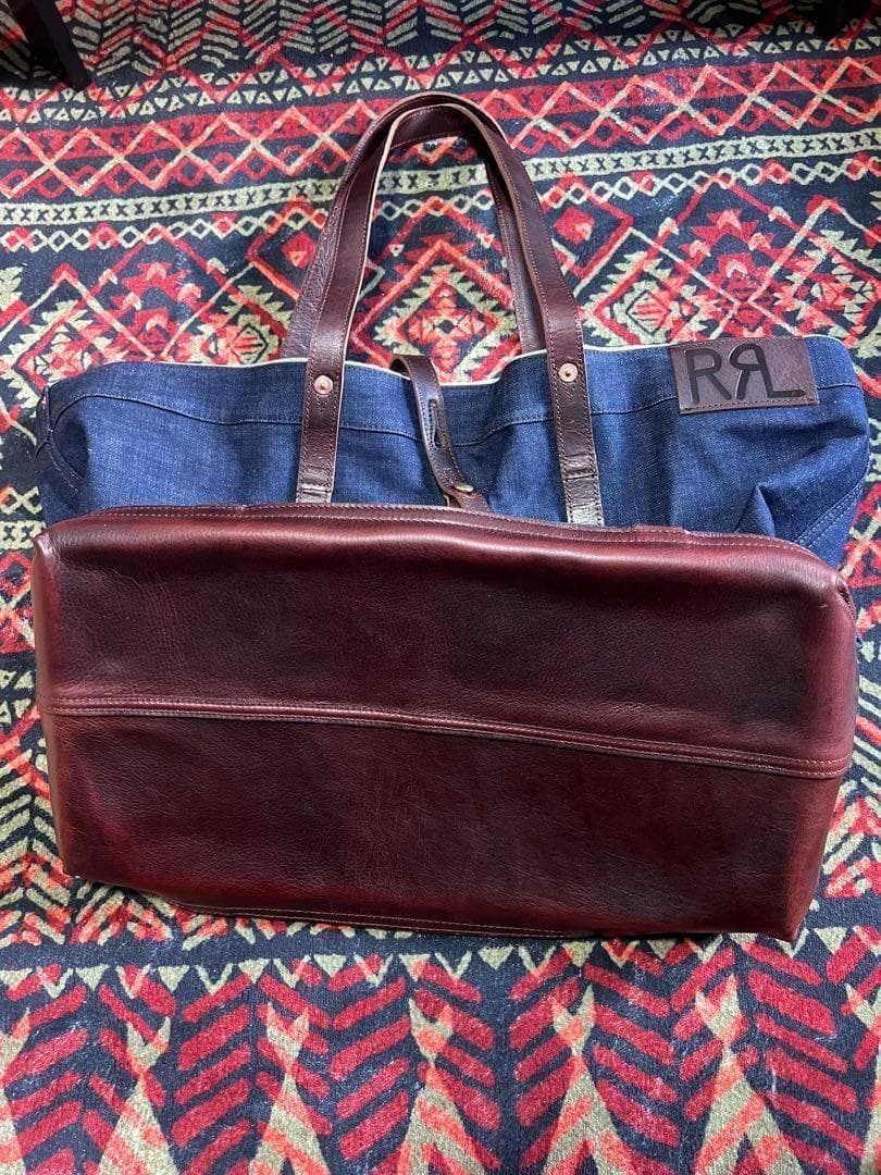 【美品】RRL ダブルアールエル デニム トートバッグ