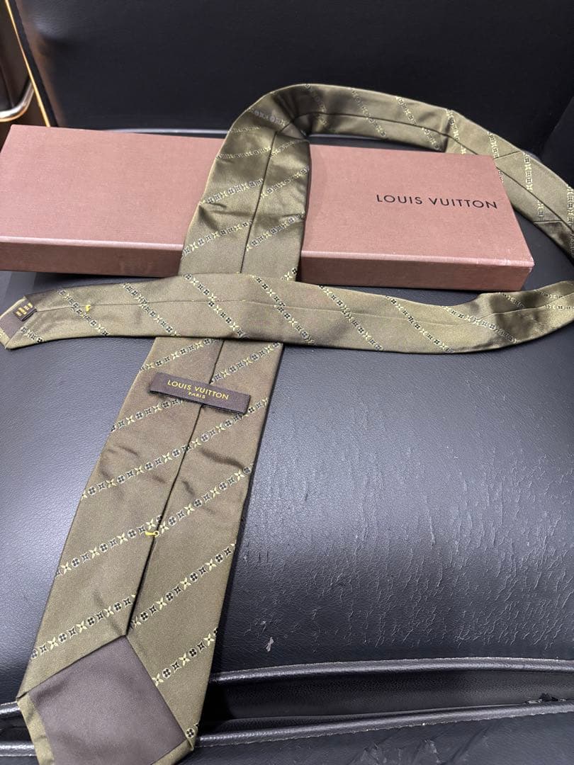 LOUIS VUITTON ルイヴィトン　ネクタイ グリーン　箱あり