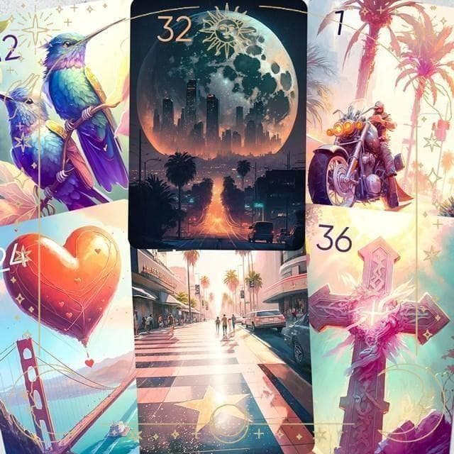 数量限定の希少インディーズデッキ✨カリフォルニアを描いたルノルマンカード