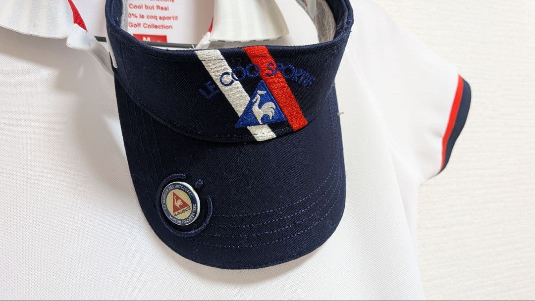 【le coq sportif：3点セット】 ゴルフワンピースとキャップとベルト