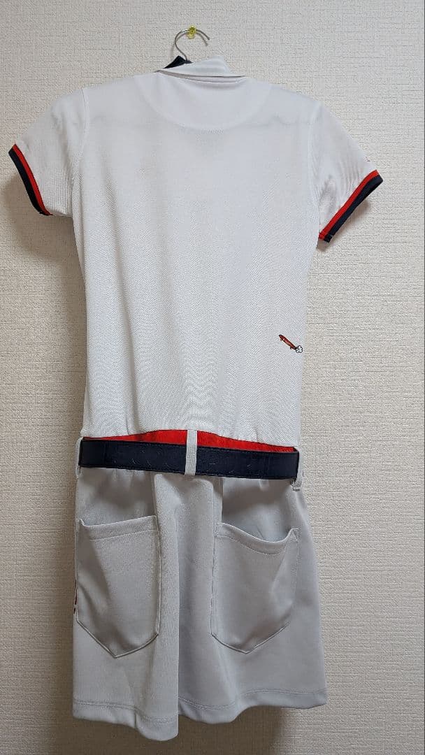 【le coq sportif：3点セット】 ゴルフワンピースとキャップとベルト