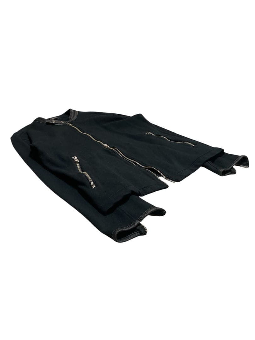 あ*様 2000s Double Zip Sweat Riders Jacket