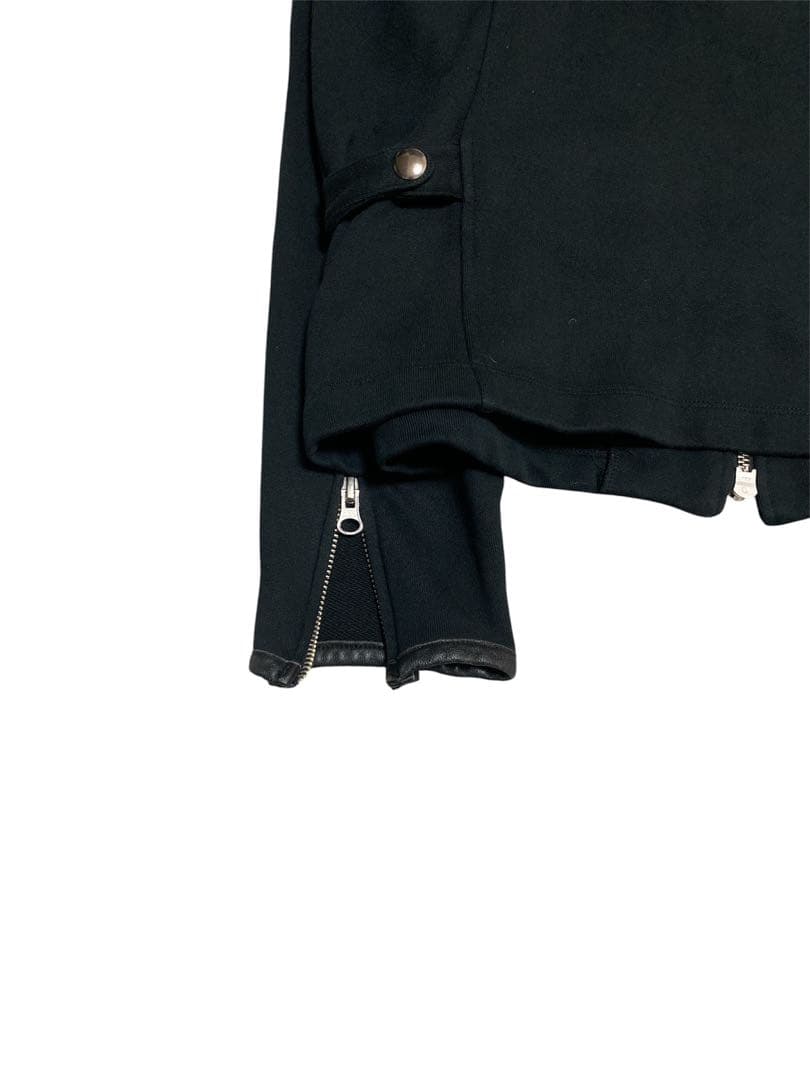 あ*様 2000s Double Zip Sweat Riders Jacket