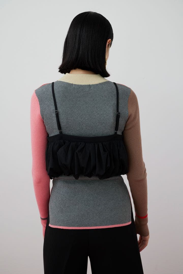 HeRIN.CYE Balloon bustier ブラック