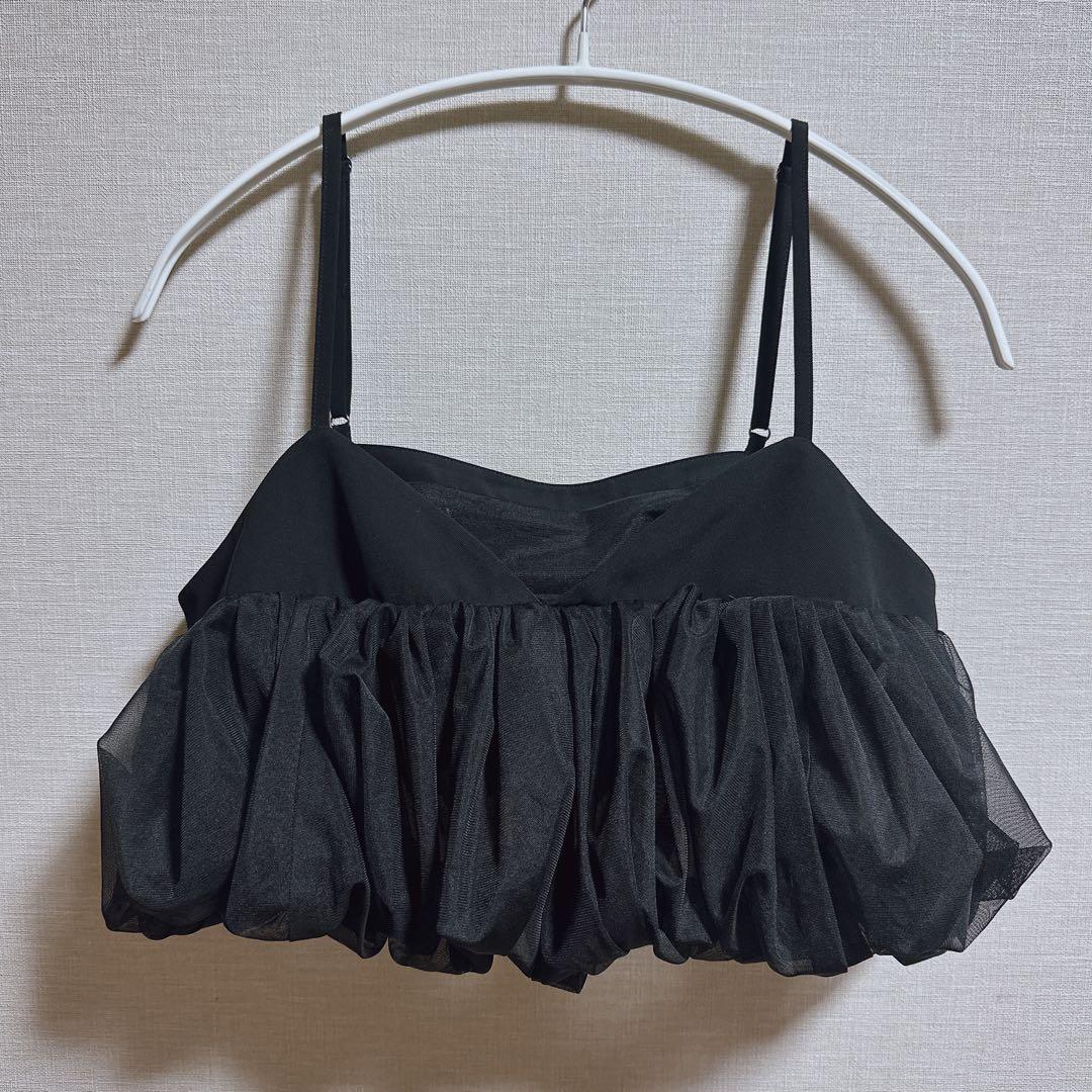 HeRIN.CYE Balloon bustier ブラック