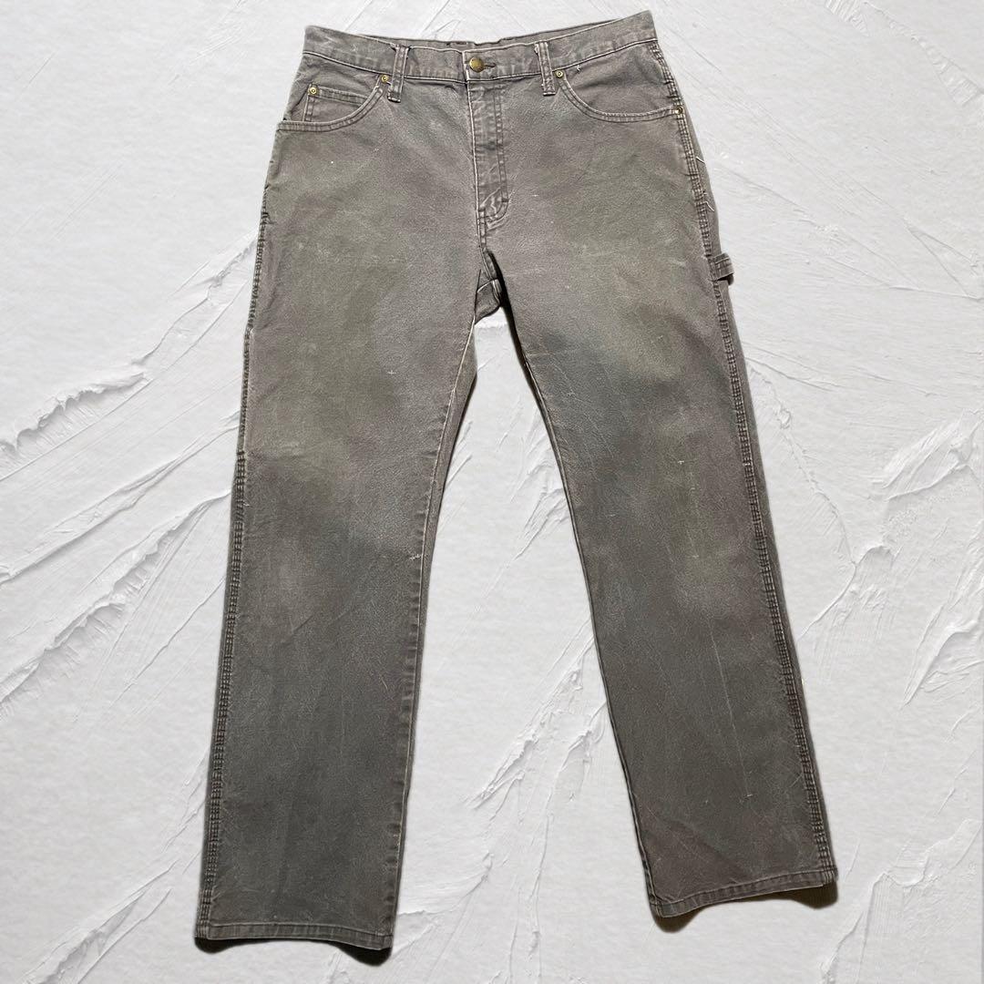Dickies ペインターパンツ ダック フェード グレー W32 ワーク 古着