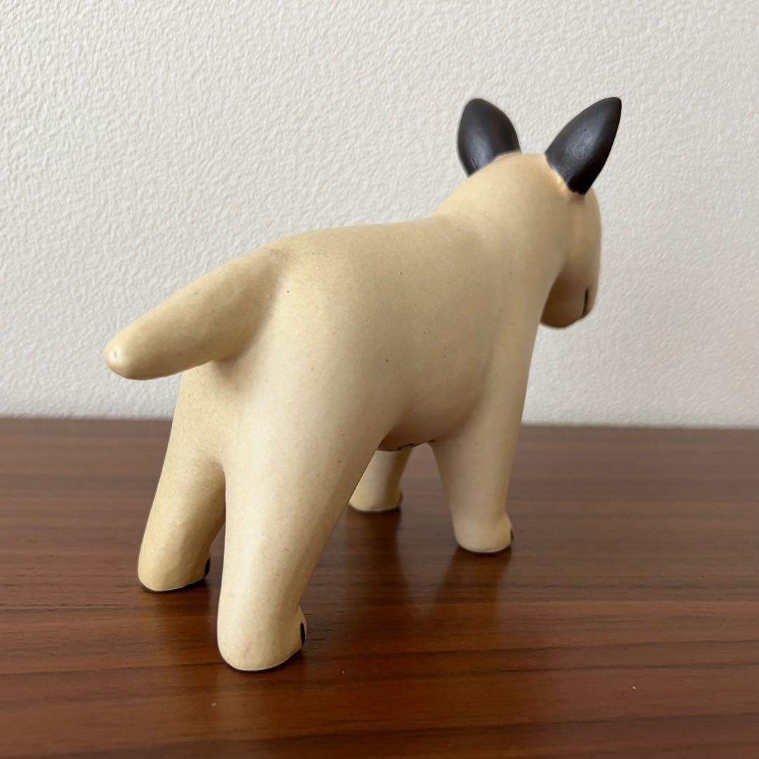 リサラーソン ケンネルシリーズ ブルテリア 左のブチ 陶器 スウェーデン