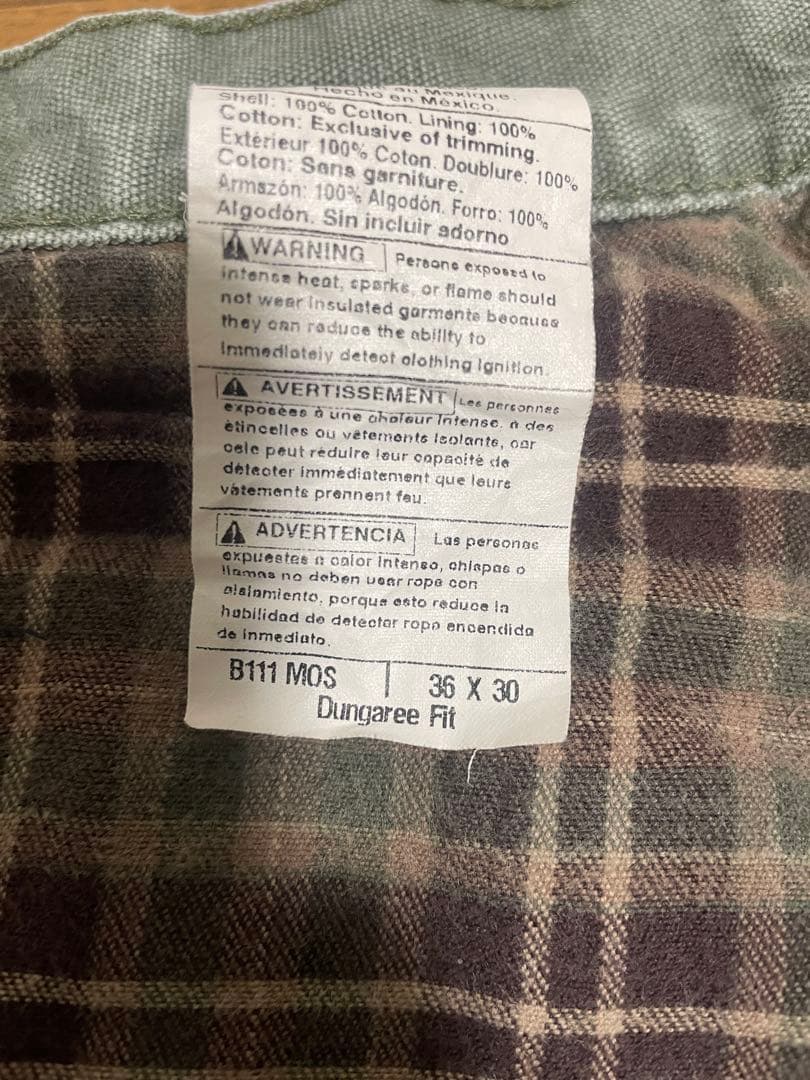 Carhartt 裏地付き ペインターパンツ モスグリーン36 30