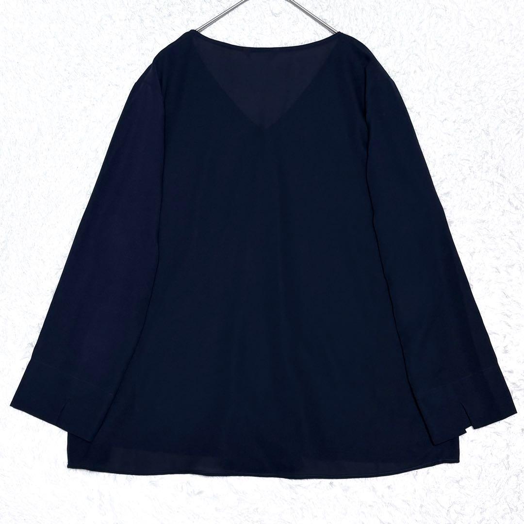 【極美品】セオリーリュクス とろみ ブラウス 上品 オフィス 通勤