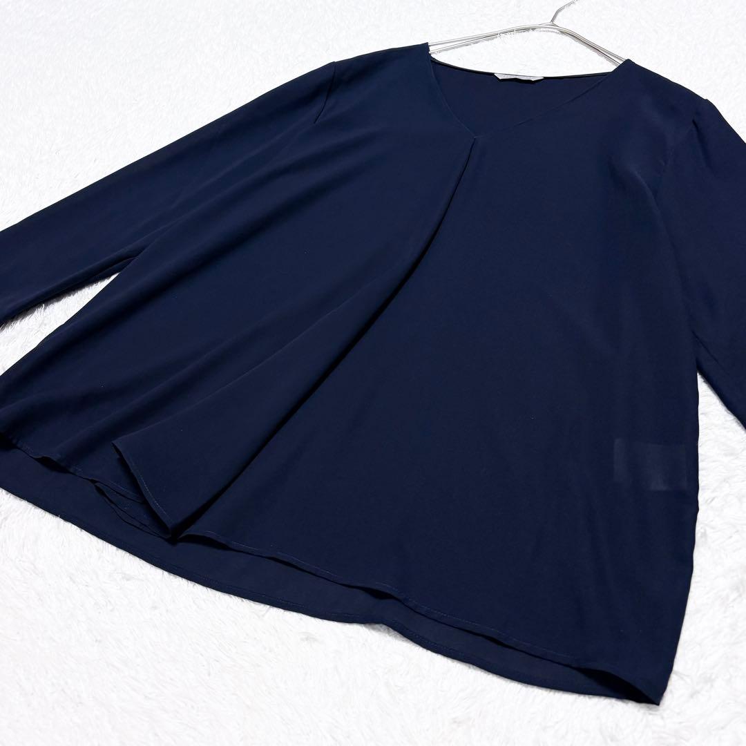 【極美品】セオリーリュクス とろみ ブラウス 上品 オフィス 通勤