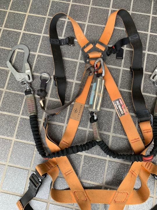 藤井電工 新規格 フルハーネス ダブルランヤード　ワンタッチ　Mサイズ