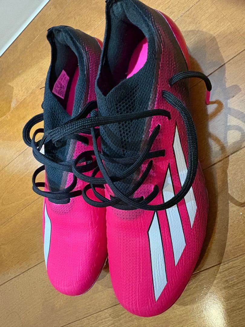 adidas サッカーシューズ ピンク ブラック スパイク