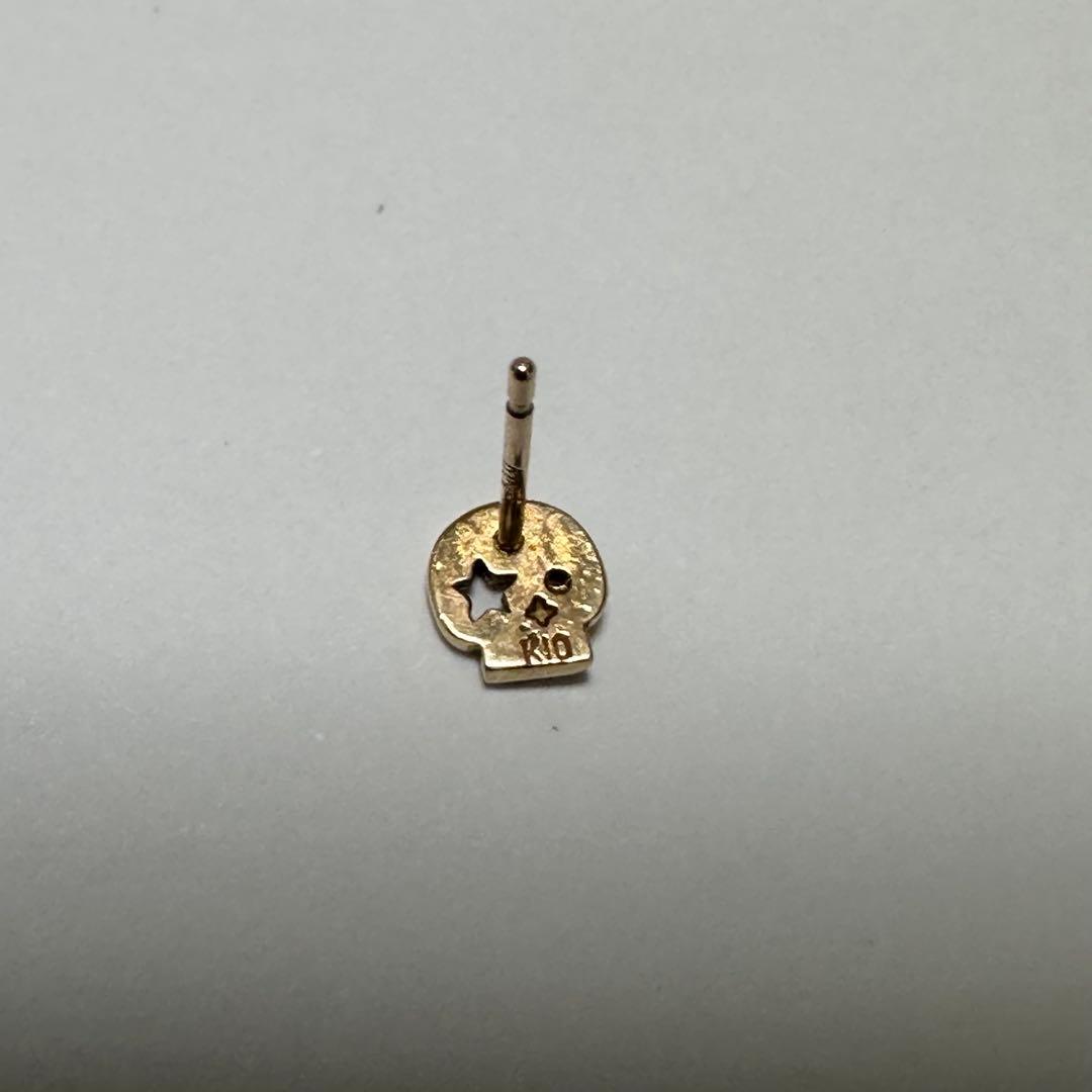 LOVE&HATE K10 スカル ピアス　中古品　ローリーロドキン　片耳用