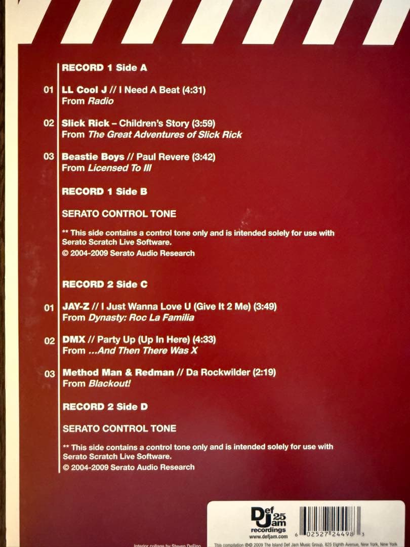 値下げ　Def Jam Recordings 25th LP