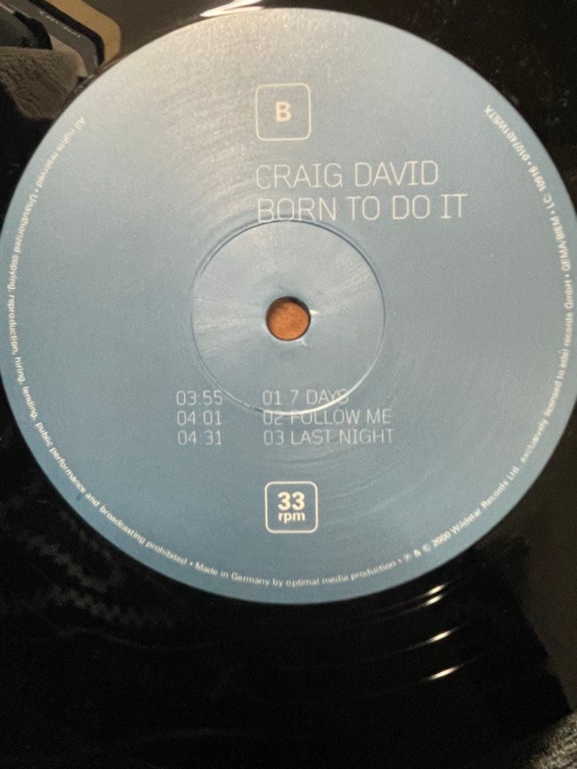 Craig David Born to Do It レコード
