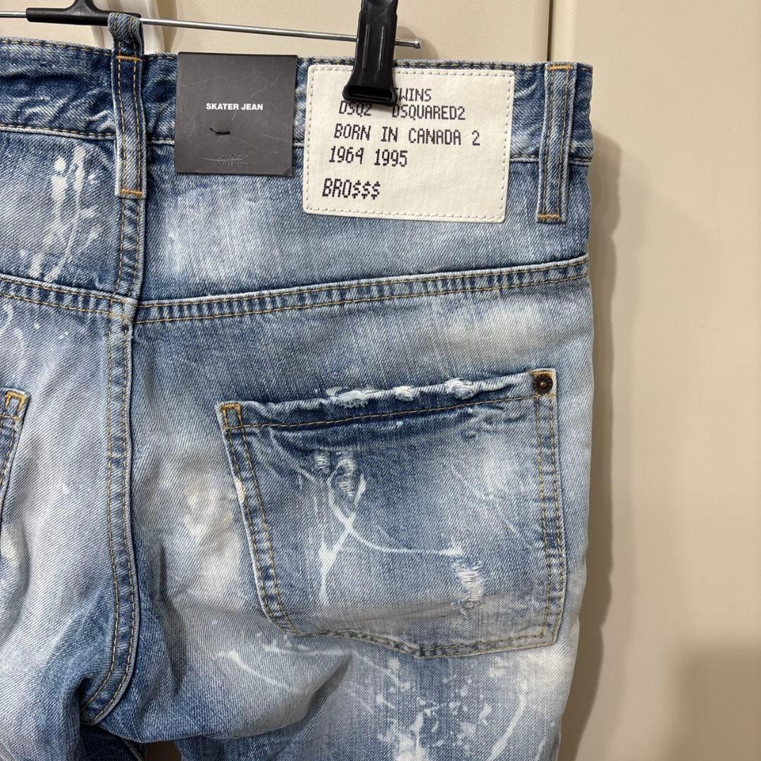 DSQUARED2 スプラッシュ加工　SKATER JEAN