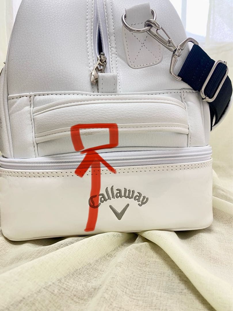 Callaway ゴルフ ボストンバッグ ホワイト