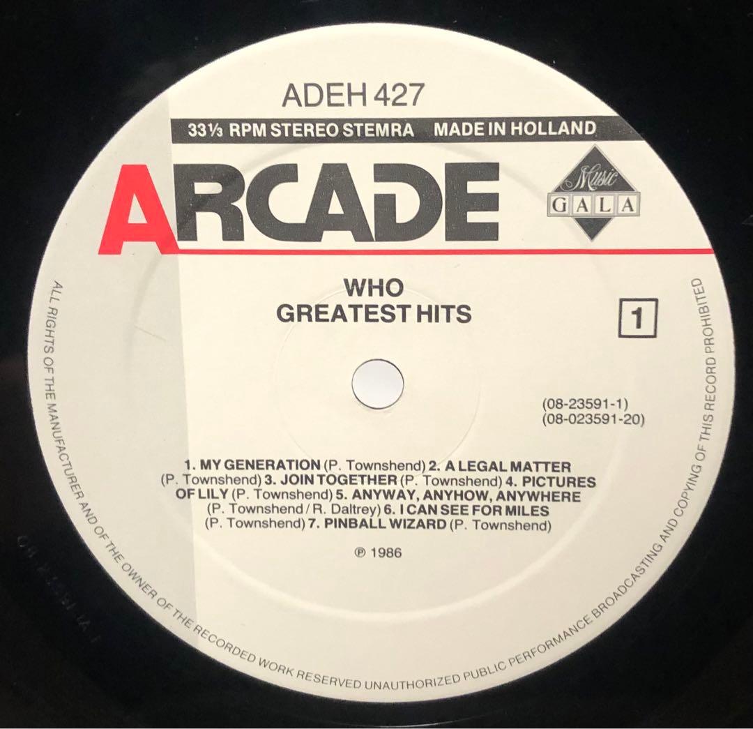 The Who – Greatest Hits / オランダ盤 /シュリンク付き
