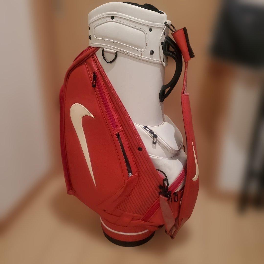 Nike ツアーモデルキャディバッグ 赤白