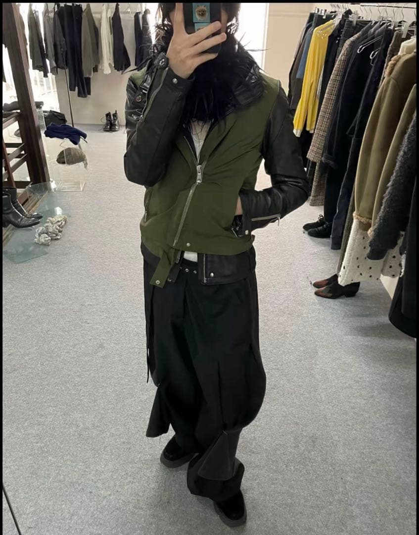 giogio brato オリーブグリーン レザージャケット