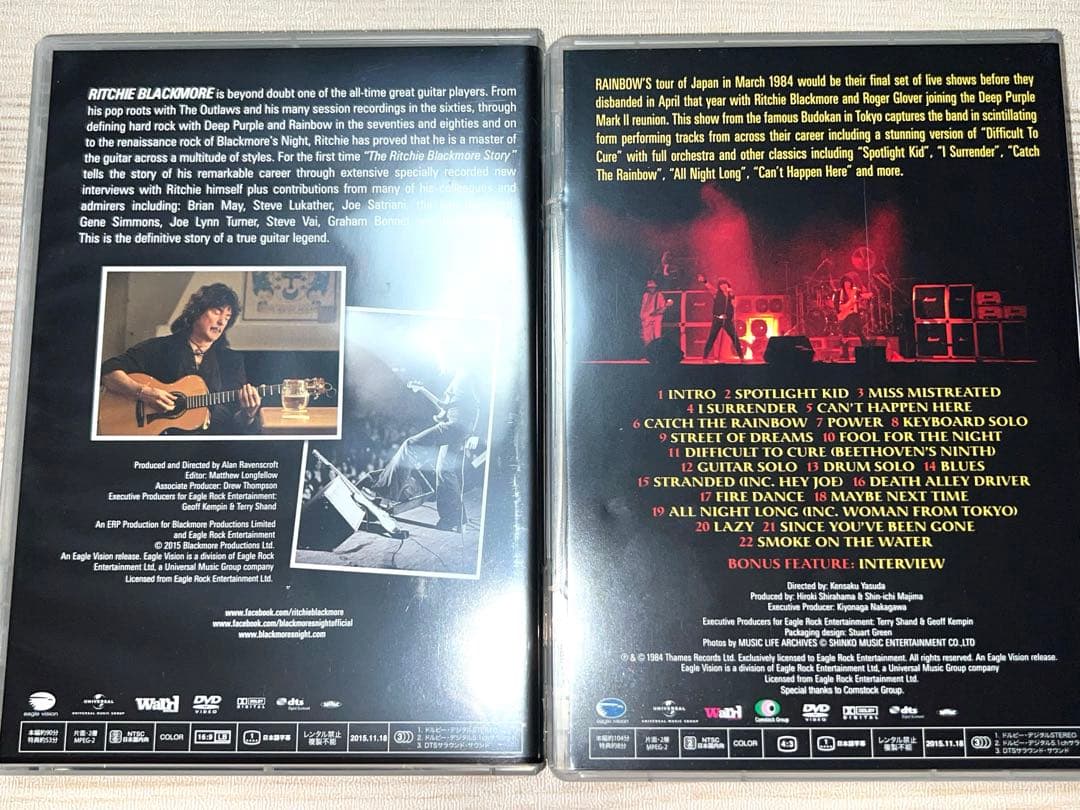 ミュージック Ritchie Blackmore Story Rainbow Live In