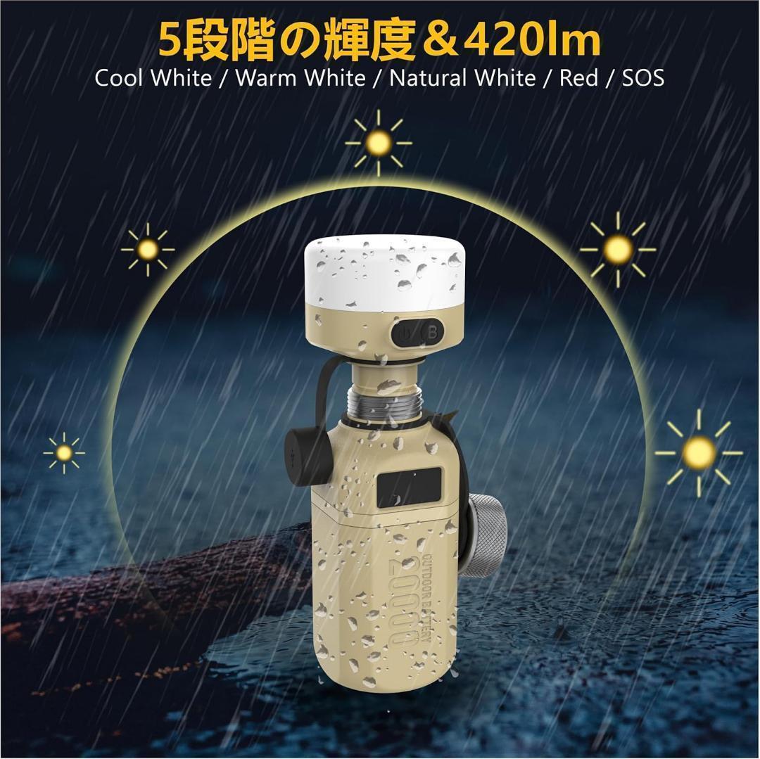 大人気❣️ 20000mAh モバイルバッテリー USB-C ランタン