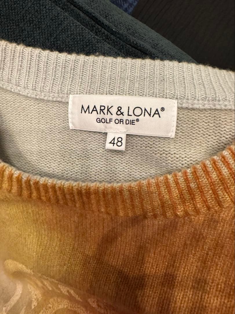 【極美品】MARK & LONA カシミアグラデーションセーター 48(L)