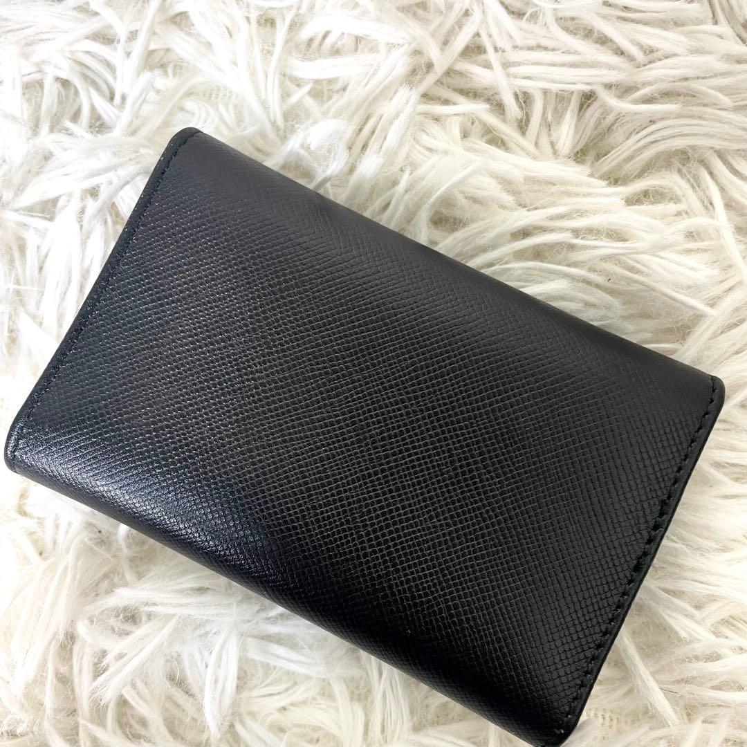 プラダ PRADA 6連キーケース　サフィアーノ　ブラック　黒　レザー