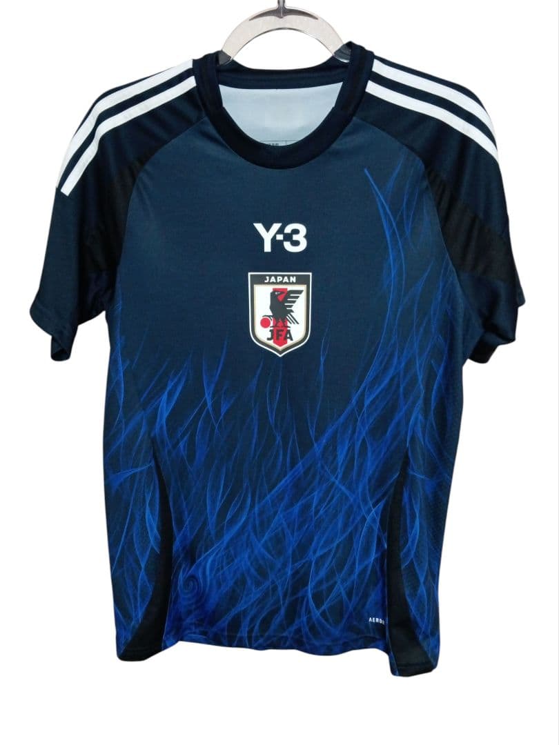 Y-3 日本 代表サッカーシャツ 青い炎デザイン　2024