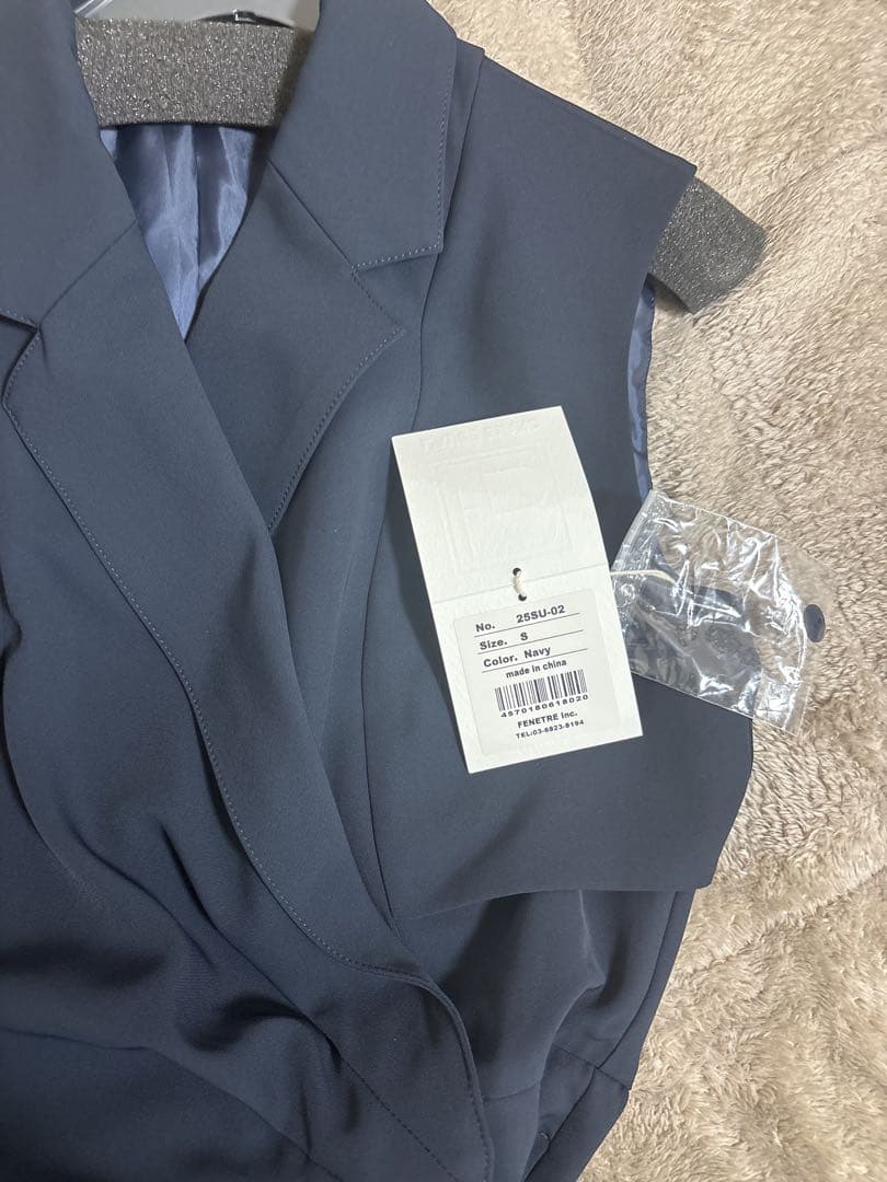 laubeblanc SidebuckleDrapeDress （ネイビー）