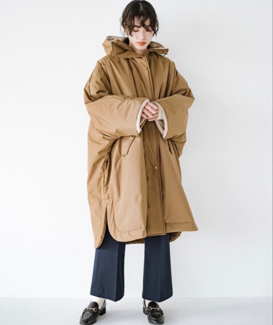 F/CE. RECYCLE NYLON PADDING PONCHO中綿ポンチョ
