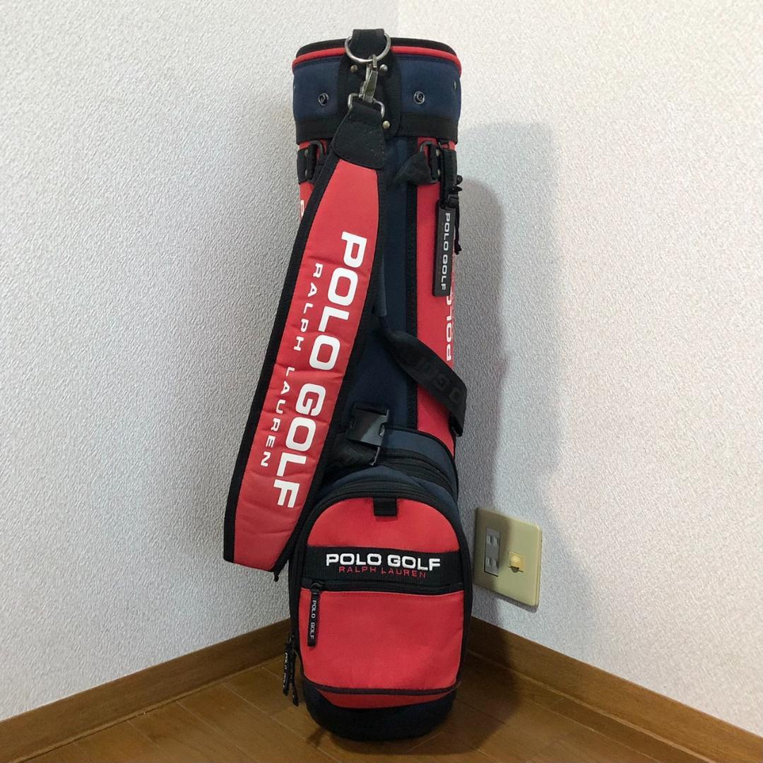 【希少】 PORO GOLF ラルフローレン キャディバッグ 3分割 カート型