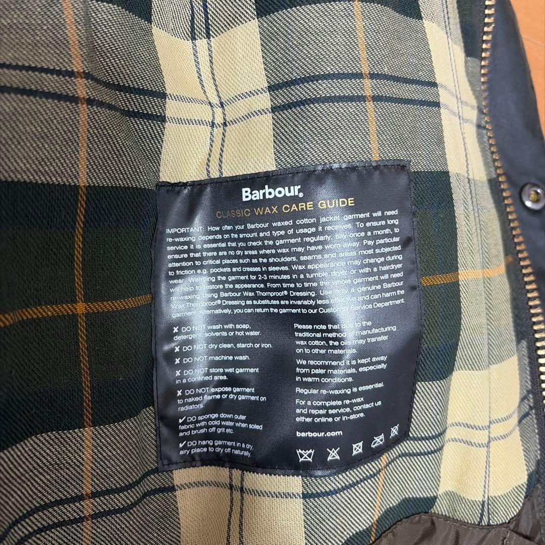 【ほぼ未使用】Barbour Transport Wax JKT 38