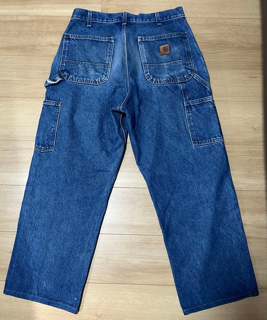 カーハート ダブルニー デニム W32 L27.5 メキシコ製 ルーズフィット