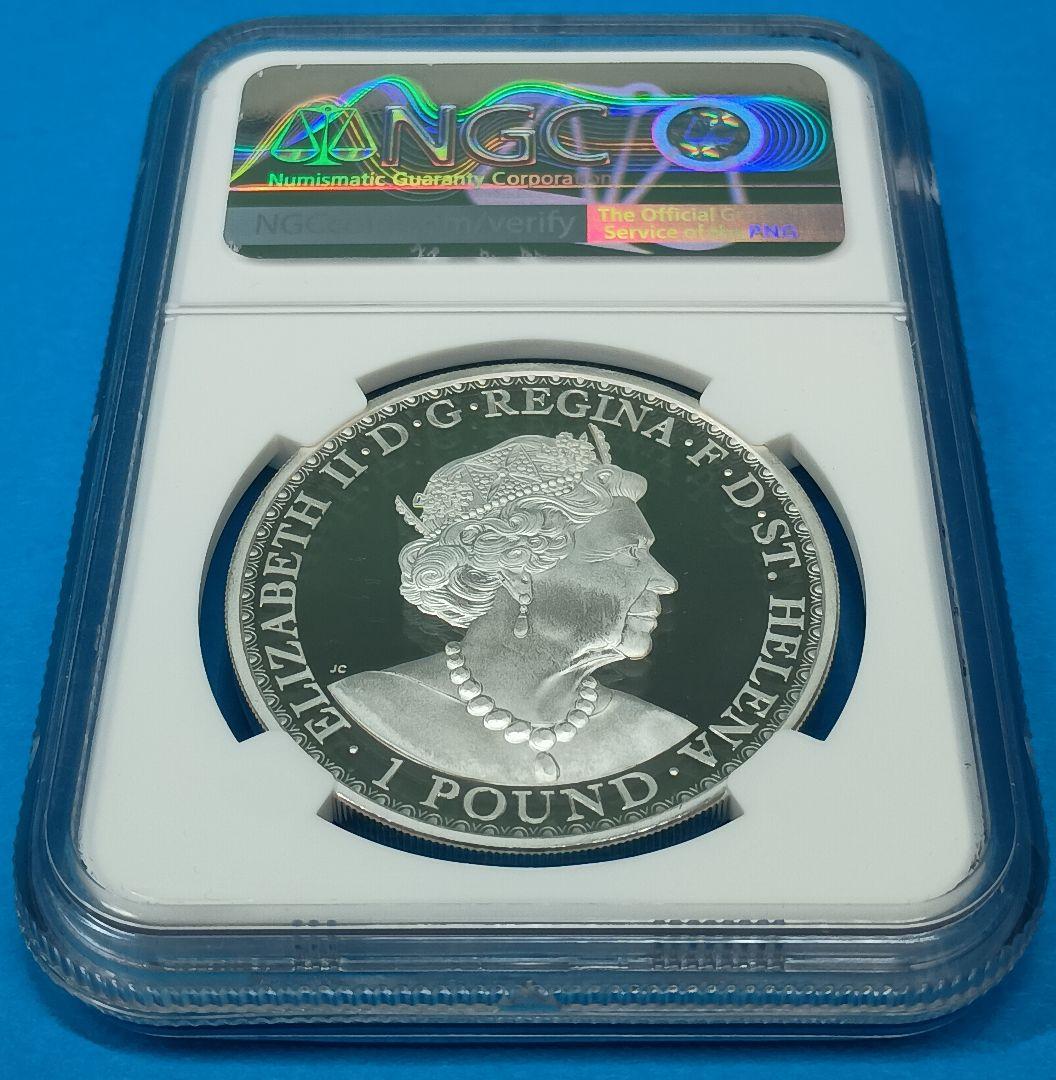 2020 セントヘレナ ウナとライオン £1 銀貨 NGC PF70UCFR