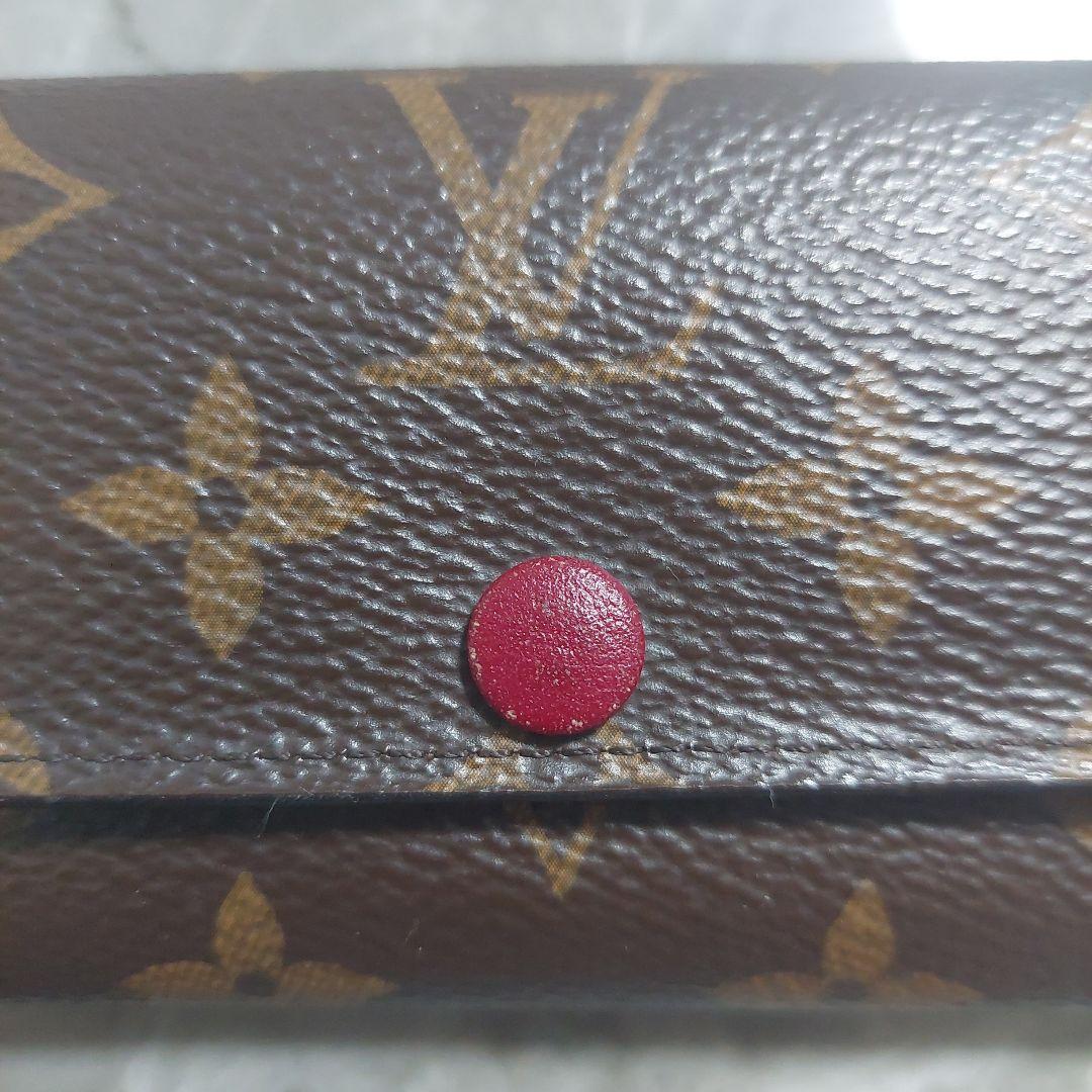 Louis Vuitton ルイヴィトン モノグラム キーケース6連 赤紫