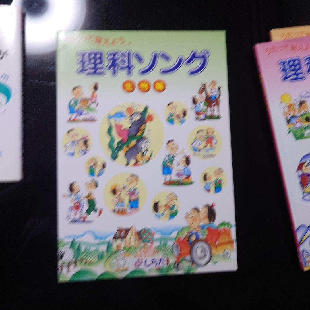 七田式社会科ソング 理科ソング CDブック5冊＋聞くだけでやる気スイッチが入る