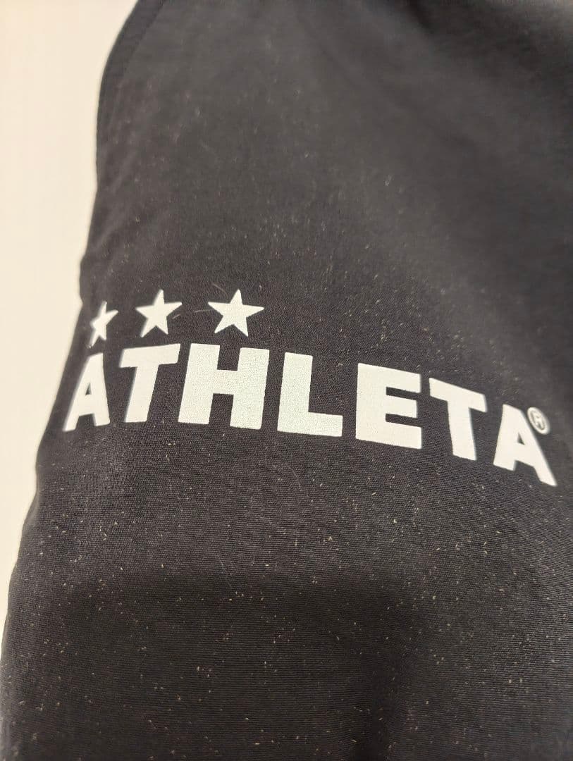 【ATHLETA】サッカートレーニングウェア上下 ブラック L