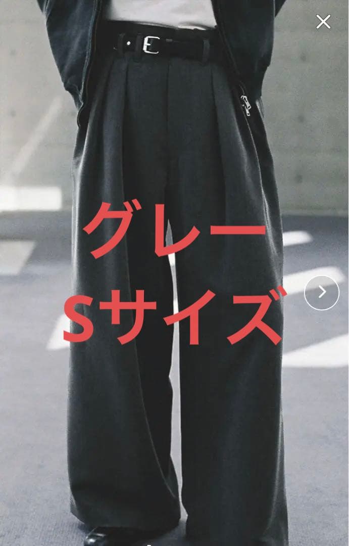 スーツ SLIGHT FLARE DOUBLE CLOTH BAGGY SLACKS