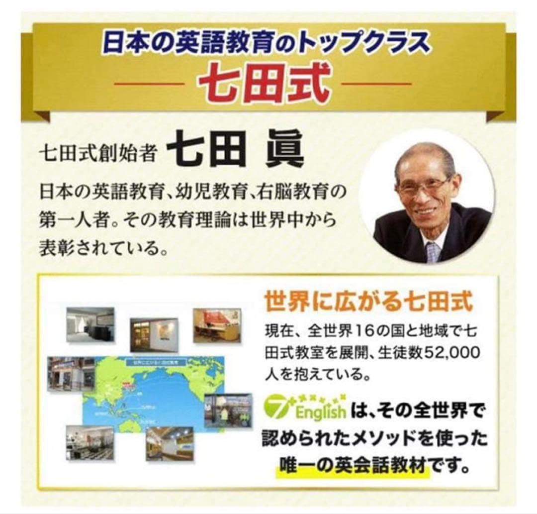 七田チャイルド　 セブンプラス・イングリッシュ ボックスセット