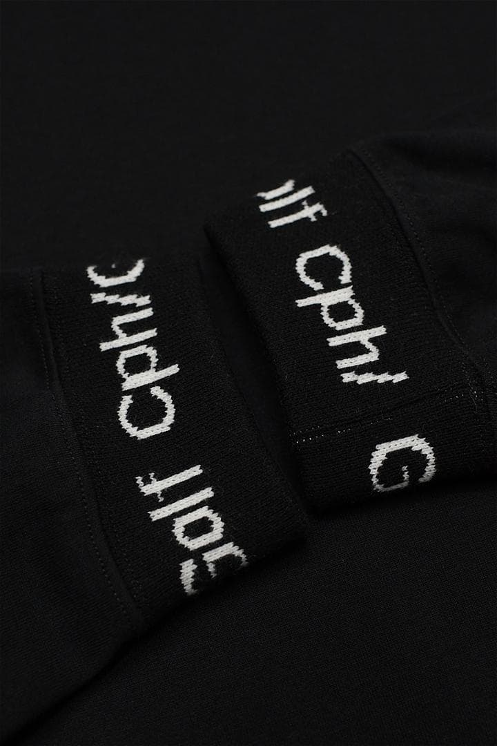 A434 Cph Golf モックネックTシャツ ドロップショルダー L 黒
