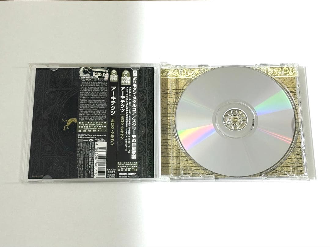 日本盤　2008年　帯付き　architects 『hollow crown』